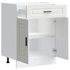 vidaXL Kitchen Base Cabinet Porto White Engineered Wood