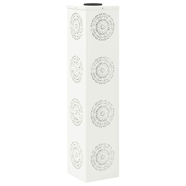 vidaXL Solar LED Pathway Light 2 pcs White Cold Rolled Steel