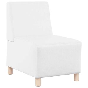 vidaXL Modular Sofa Unit Armless White 55 x 74 x 82 cm Faux Leather