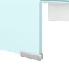 vidaXL TV Stand/Monitor Riser Glass Green 60x25x11 cm