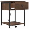 vidaXL Bedside Cabinet Brown Oak 42 x 41 x 56 cm Engineered Wood