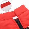 vidaXL Dog Coat with Harness Red S Fleece and Polyester