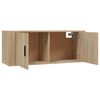vidaXL Wall Mounted TV Cabinet Sonoma Oak 100x34.5x40 cm
