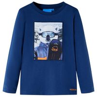 Kids' T-shirt with Long Sleeves Jeans Blue 92