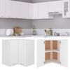 vidaXL Hanging Corner Cabinet Lyon White 57x57x60 cm Engineered Wood
