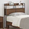 vidaXL Headboard with Shelf Brown oak 75 cm Engineered wood