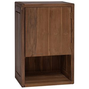 vidaXL Bathroom Side Cabinet Natural 45 x 30 x 70 cm Solid Teak Wood