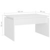vidaXL Coffee Table White 68x50x38 cm Engineered Wood