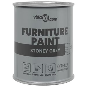 vidaXL Furniture Paint Grey 10 x 10 x 12 cm Wall Print