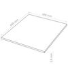 vidaXL 20 pcs MDF Sheets Square 60x60 cm 2.5 mm