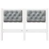 vidaXL Headboard Other White and light grey 135 cm Solid pine wood