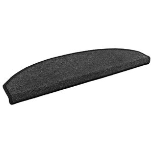 vidaXL Self-adhesive Stair Mats 15 pcs 80 x 24.5 x 3.5 cm Anthracite