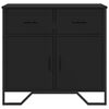 vidaXL Sideboard Black 79.5x35.5x74.5 cm Engineered Wood