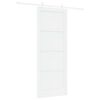 vidaXL Sliding Door 83 x 211 cm Engineered Wood White