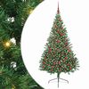 vidaXL Artificial Pre-lit Christmas Tree Green 180 cm PVC