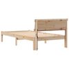 vidaXL Bed Frame with Headboard Brown 80 x 200 cm Solid Pine Wood