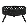 vidaXL Fire Pit with Poker 58 cm XXL Steel