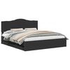 vidaXL Bed Frame with Drawer Black 200 x 200 cm Engineer Wood