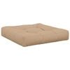 vidaXL 1-Piece Seat Cushion VIANEN 100% Polyester Sand 60 x 60 x 12 cm
