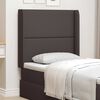 vidaXL Headboard Ear Brown Fabric