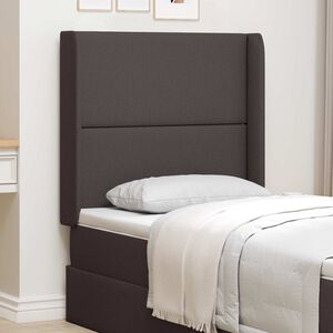 vidaXL Headboard Ear Brown Fabric