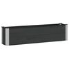 vidaXL Garden Raised Bed Black 150 x 30 x 36 cm alu.