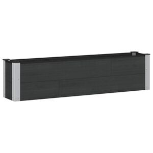 vidaXL Garden Raised Bed Black 150 x 30 x 36 cm