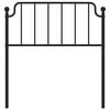 vidaXL Metal Replace Headboard Black 90 cm