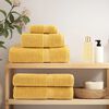 vidaXL Premium Wash Towels "SOLUND" 4 pcs Gold 30x30 cm 600 gsm