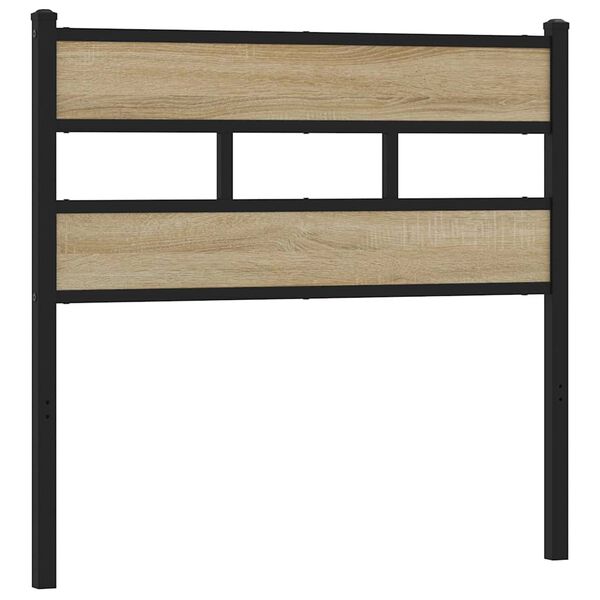vidaXL Replace Headboard Sonoma Oak 107 cm Iron and Engineered Wood
