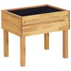 vidaXL Raised Garden Planter 50x40x45 cm Solid Acacia Wood