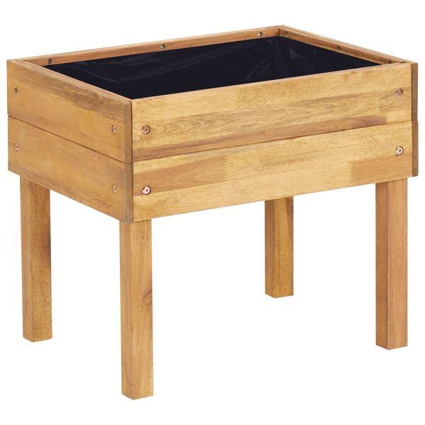 vidaXL Raised Garden Planter 50x40x45 cm Solid Acacia Wood