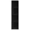 vidaXL Corner Shelves Black Oak 33 x 33 x 132 cm Engineered Wood