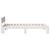vidaXL Bed Frame with Headboard White 80 x 200 cm Solid Pine Wood