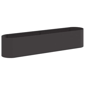vidaXL Raised Garden Bed Black 200 x 40x 40 cm