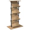 vidaXL Magazine Rack Artisan Oak 68 x 40 x 123.5 cm Engineered Wood