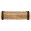 vidaXL Wall Shelf 110x33x45 cm Solid Rough Wood Mango