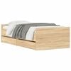 vidaXL Bed Frame with Drawers without Mattress Sonoma Oak 90x200 cm