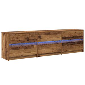 vidaXL TV Units 2 pcs Old Wood 180 x 34 x 50 cm Engineered Wood