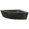 vidaXL Basin Grey (38-45) x (38-45) x 12 cm River stone