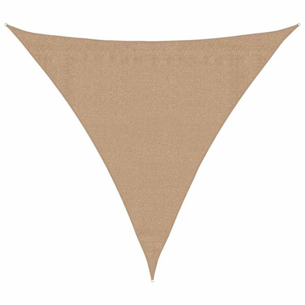 vidaXL Sunshade Sail 160 g/m² Taupe 3.6x3.6x3.6 m HDPE