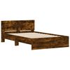 vidaXL Bed Frame without Mattress Smoked Oak 135x190 cm Double