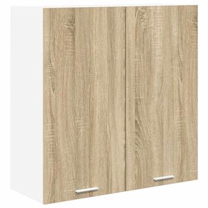 vidaXL Hanging Cabinet Sonoma Oak 80 x 31 x 80 cm Engineered Wood