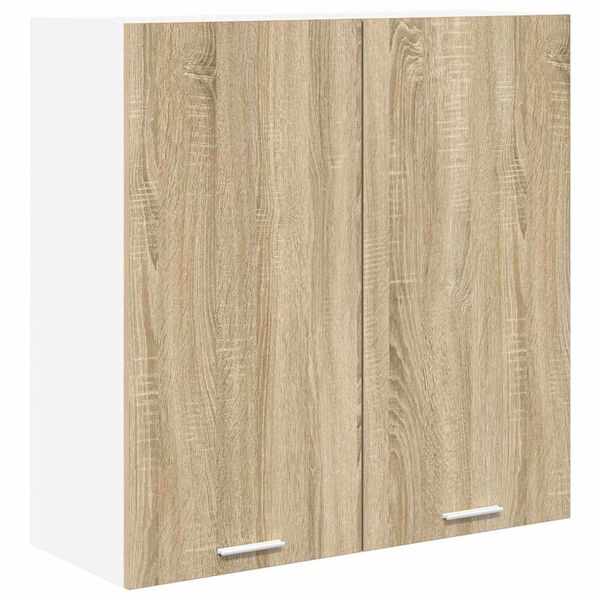 vidaXL Hanging Cabinet Sonoma Oak 80 x 31 x 80 cm Engineered Wood