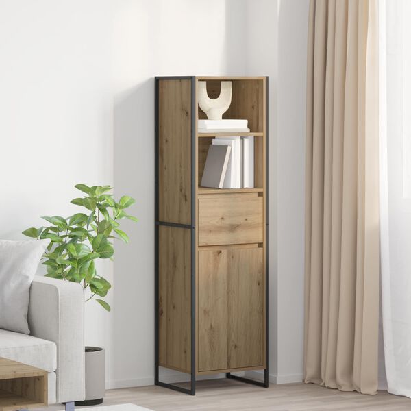 vidaXL Book Cabinet Artisian Oak 43 x 36 x 150.5 cm Engineered Wood