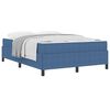 vidaXL Bed Frame with Mattress Blue 140 x 190 cm Fabric
