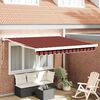vidaXL Awning Orange and Brown 350 x 250 x 165 cm