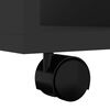 vidaXL Rolling Cabinet Black 60x53x72 cm Engineered Wood