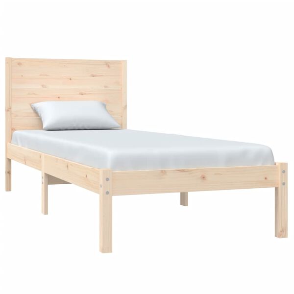 vidaXL Bed Frame without Mattress 90x190 cm Single Solid Wood