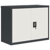vidaXL File Cabinet Anthracite and White 90x40x70 cm Steel